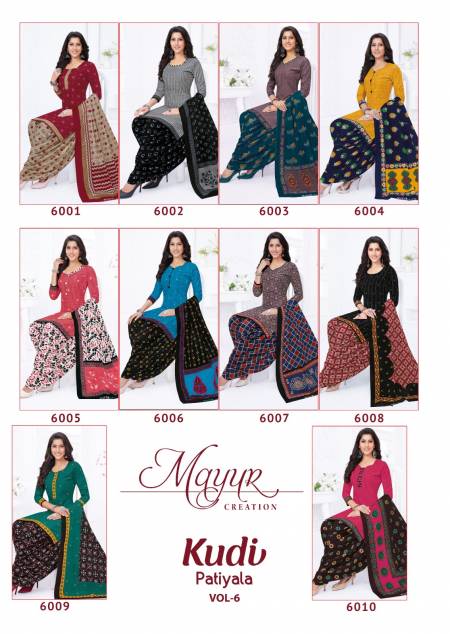 Kudi Patiyala Vol 6 By Mayur Printed Cotton Dress Material
